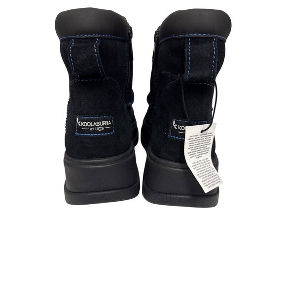 NEW Koolaburra Ugg Women's Boots Mini Hybrid Suede Black Waterproof Size 7 - Picture 4 of 10